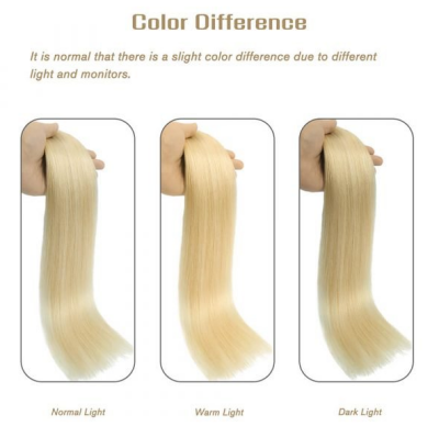 hair color in different lighting